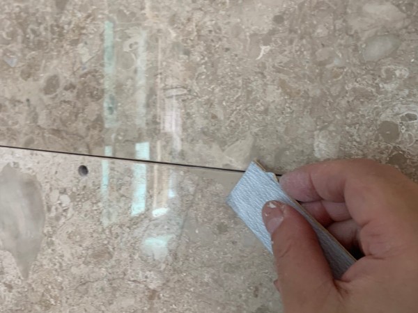 안양 타일 깨짐 복원 작업 과정 2